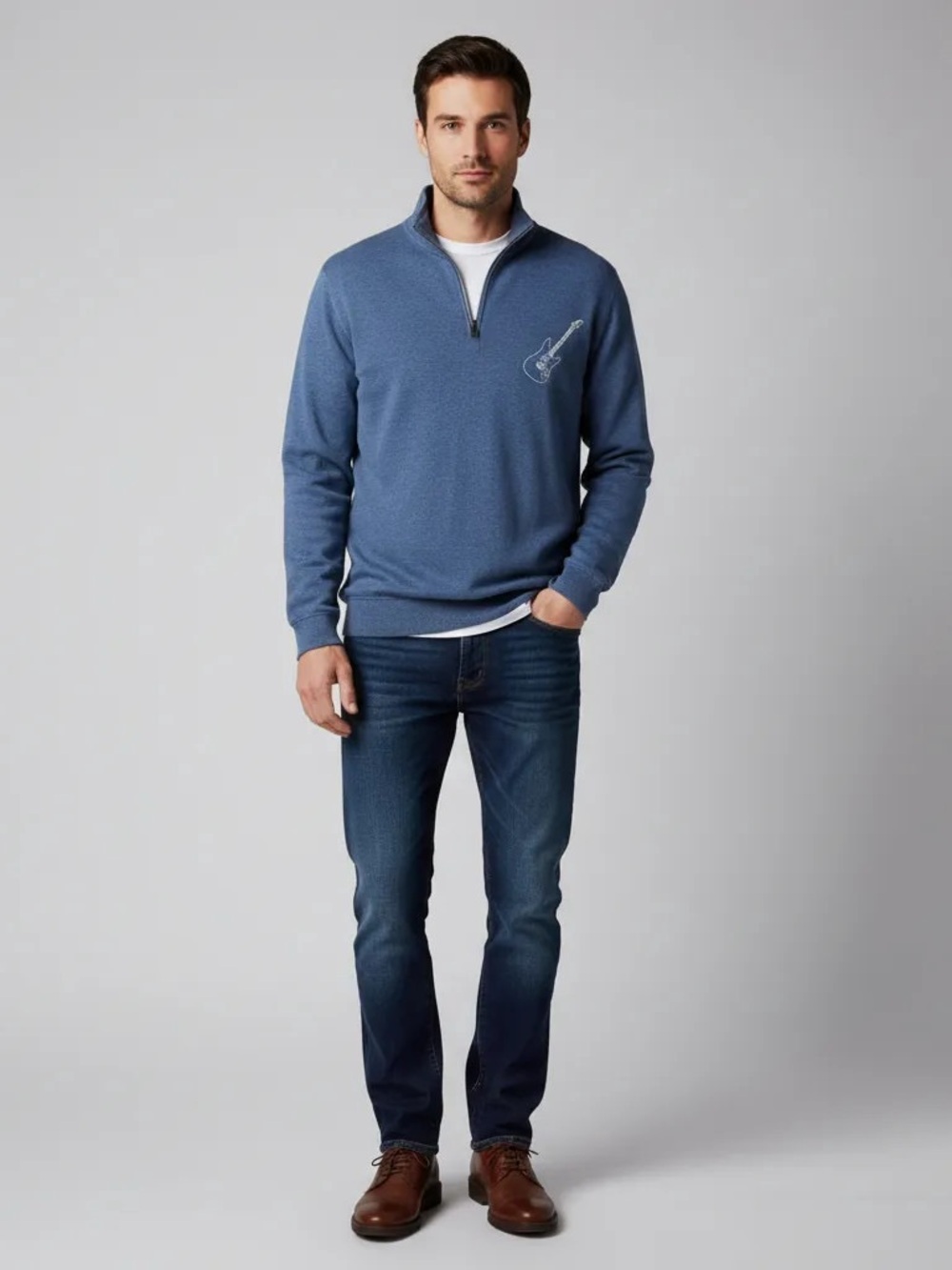 Calvin Klein Jeans Men’s Pullover Sweater 1/4 Zip | Large